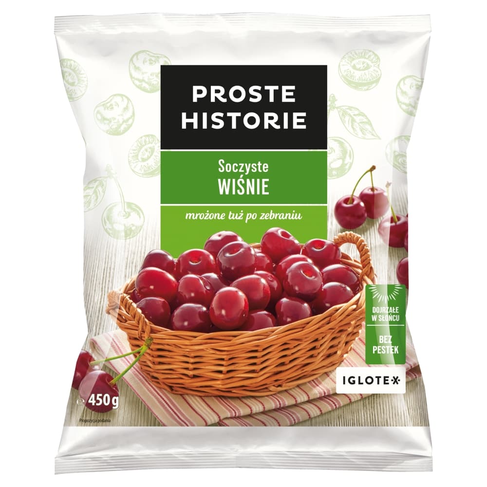 PROSTE HISTORIE Soczyste wisnie bez pestek. 31,09 zl/kg