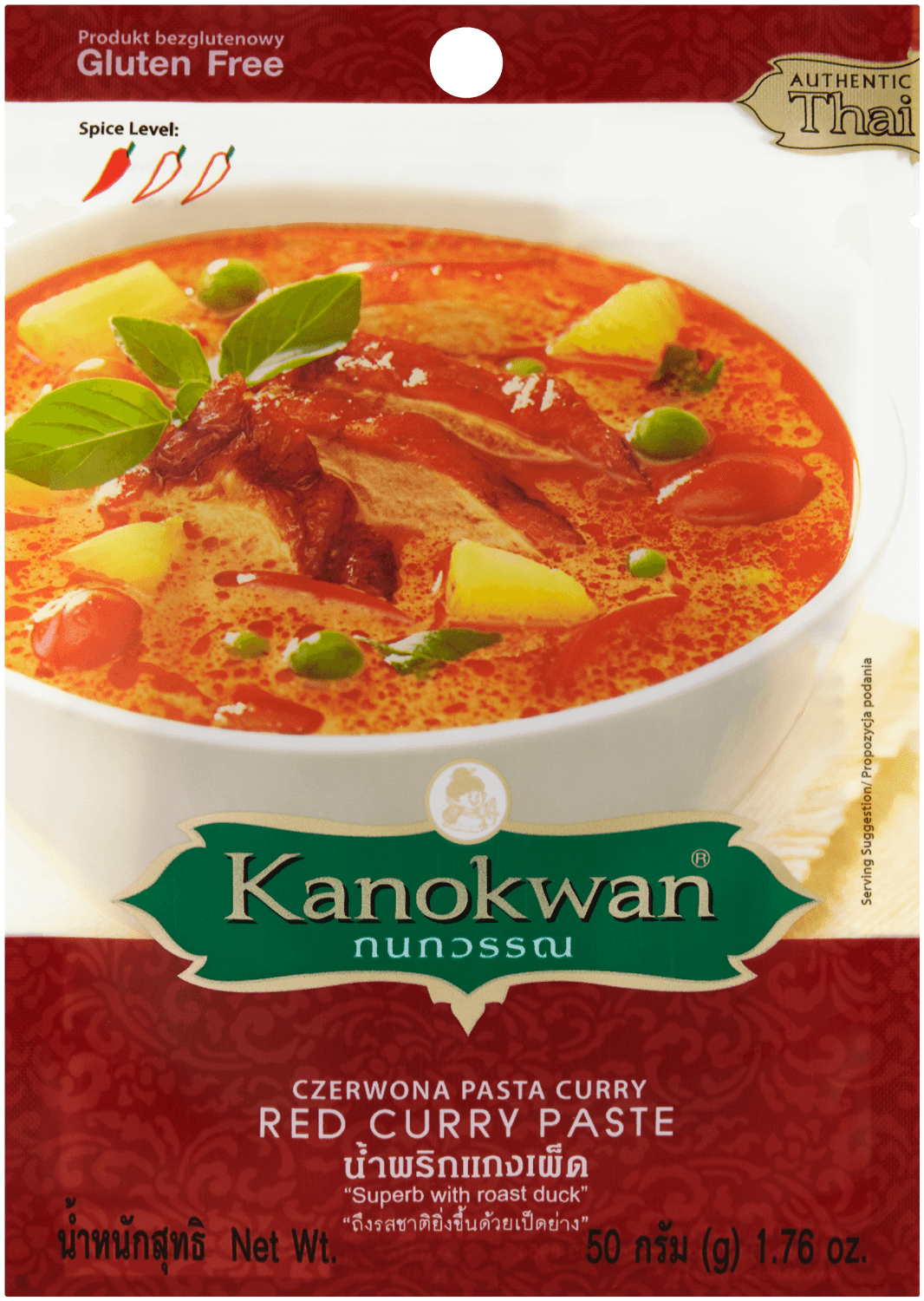 KANOKWAN Pasta curry czerowona. 119,80 zl/kg