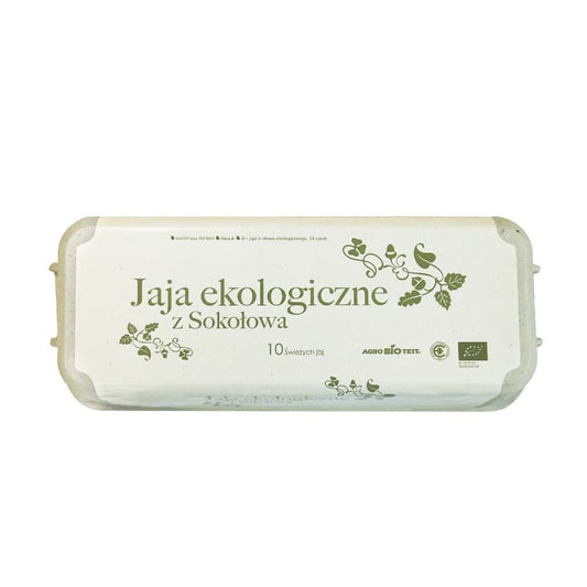 JAJA Z SOKOLOWA Jaja z chowu ekologicznego BIO 10 szt.. 1,40 zl/szt.