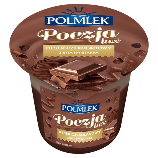 POLMLEK Deser czekoladowy z bita smietanka. 16,06 zl/kg