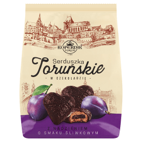 KOPERNIK Pierniki w czekoladzie z nadzieniem o smaku sliwkowym. 53,27 zl/kg