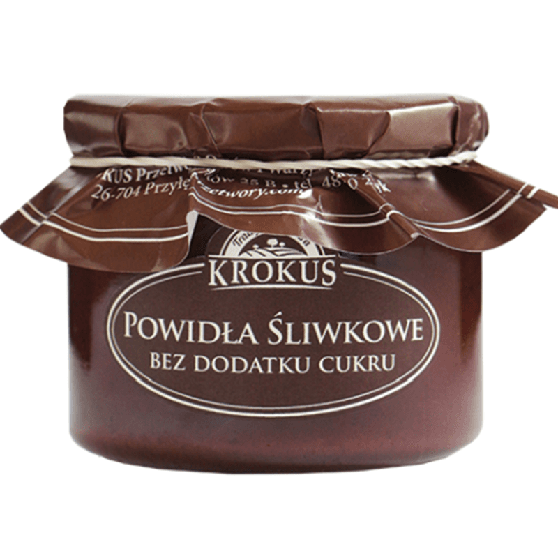 KROKUS Powidla sliwkowe bez cukru. 59,97 zl/kg