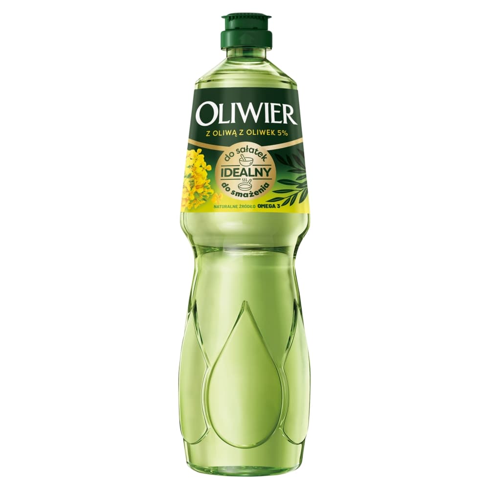 OLIWIER Olej rzepakowy z dodatkiem oliwy z oliwek. 14,43 zl/l