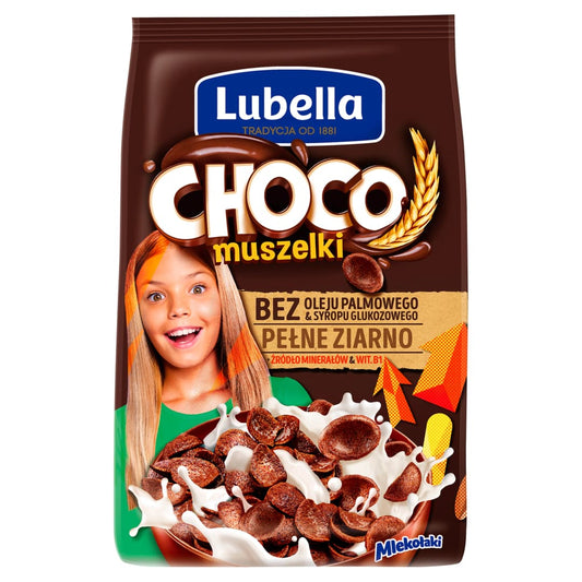 MLEKOLAKI Platki czekoladowe muszelki. 18,78 zl/kg