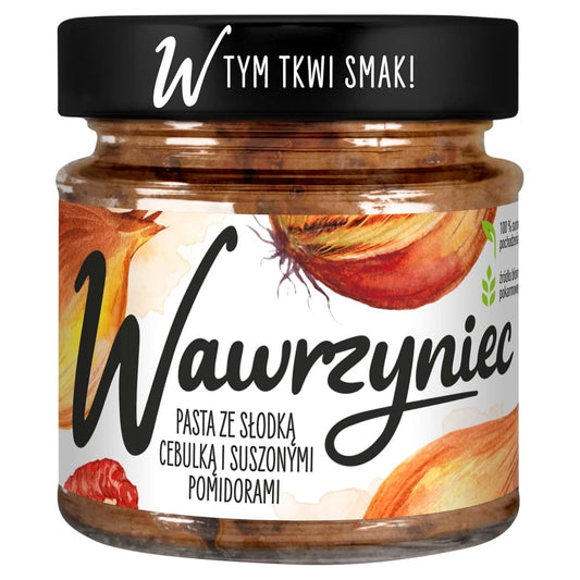 WAWRZYNIEC Pasta ze slodka cebulka i suszonymi pomidorami. 44,39 zl/kg