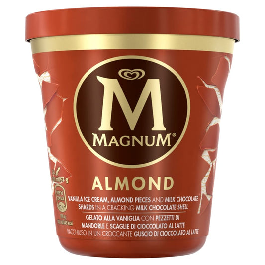 MAGNUM Lody waniliowe z kawalkami czekolady i migdalow. 59,07 zl/l