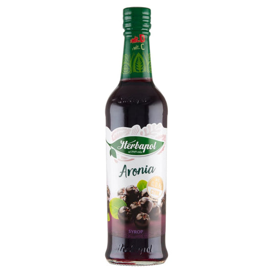 HERBAPOL Syrop o smaku aroniowym. 19,02 zl/l