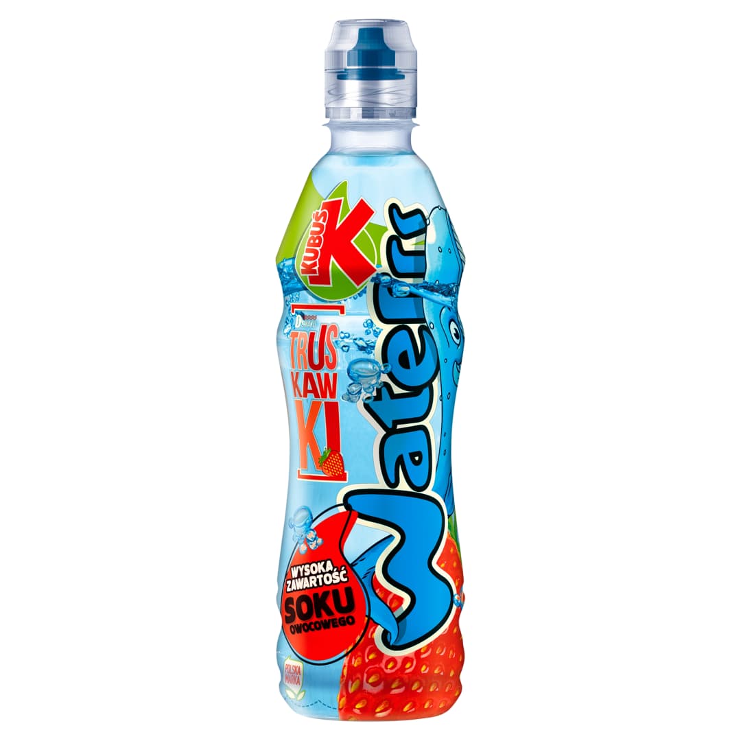 KUBUS WATERRR Napoj o smaku truskawki. 6,78 zl/l