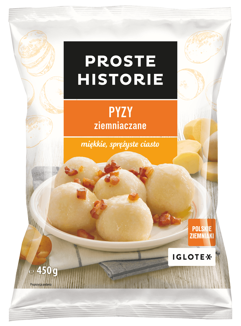 PROSTE HISTORIE Pyzy ziemniaczane. 15,98 zl/kg